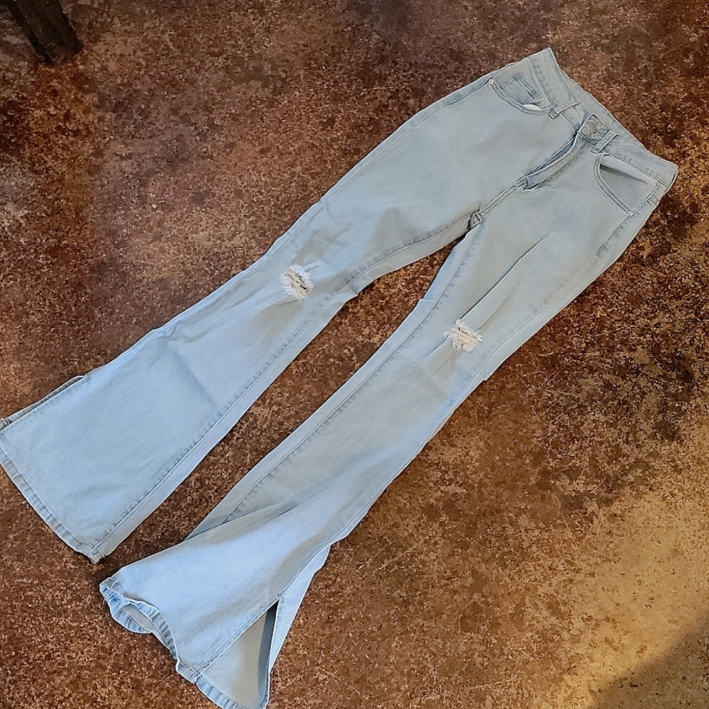 SHEIN flare jeans high rise